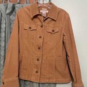 Miss Jones M Y2K fashion tan corduroy blazer jacket